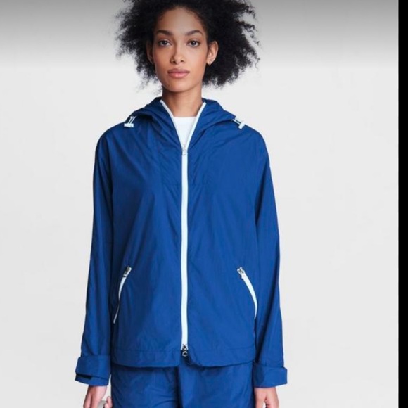NWT Rag & Bone Blue Rain Jacket Sz S - Picture 1 of 5